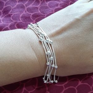 Women  new sterling silver stamped 925 bracelet